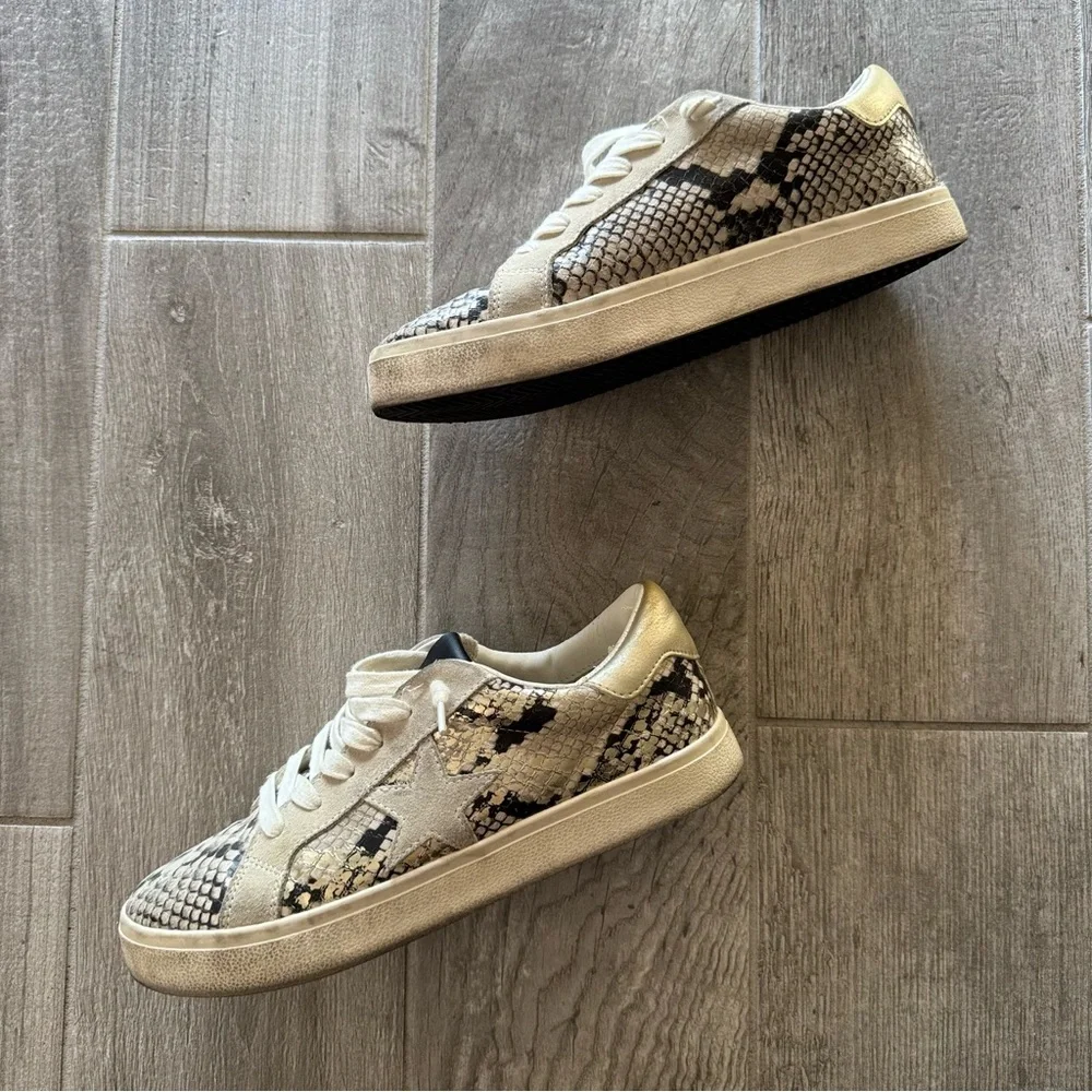 Steve Madden Snake Print Sneakers - Picture 7 of 10